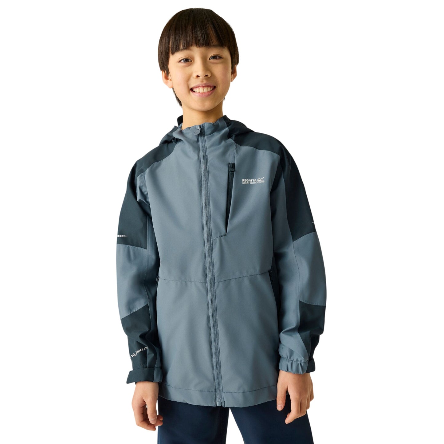 China Blue-Night Sky - Lifestyle - Regatta Childrens-Kids Calderdale II Waterproof Jacket