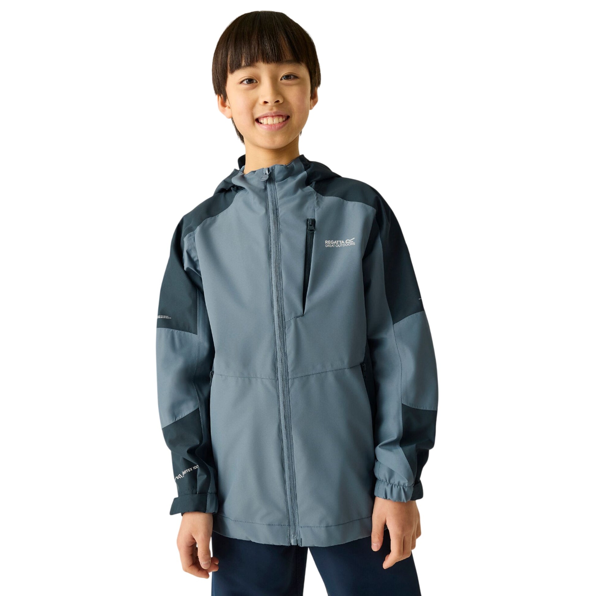 China Blue-Night Sky - Lifestyle - Regatta Childrens-Kids Calderdale II Waterproof Jacket