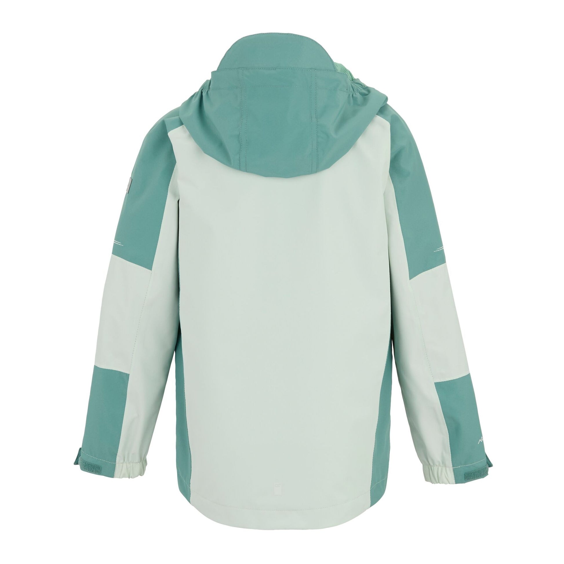 Ivy Moss-Ocean Mist - Back - Regatta Childrens-Kids Calderdale II Waterproof Jacket