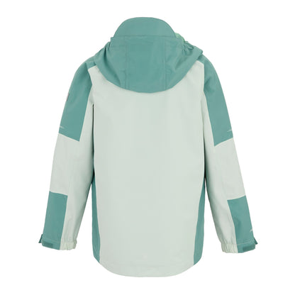 Ivy Moss-Ocean Mist - Back - Regatta Childrens-Kids Calderdale II Waterproof Jacket