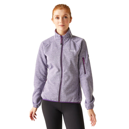 Lilac Frost-Sunset Purple - Lifestyle - Regatta Womens-Ladies Ravenhill Full Zip Fleece Top