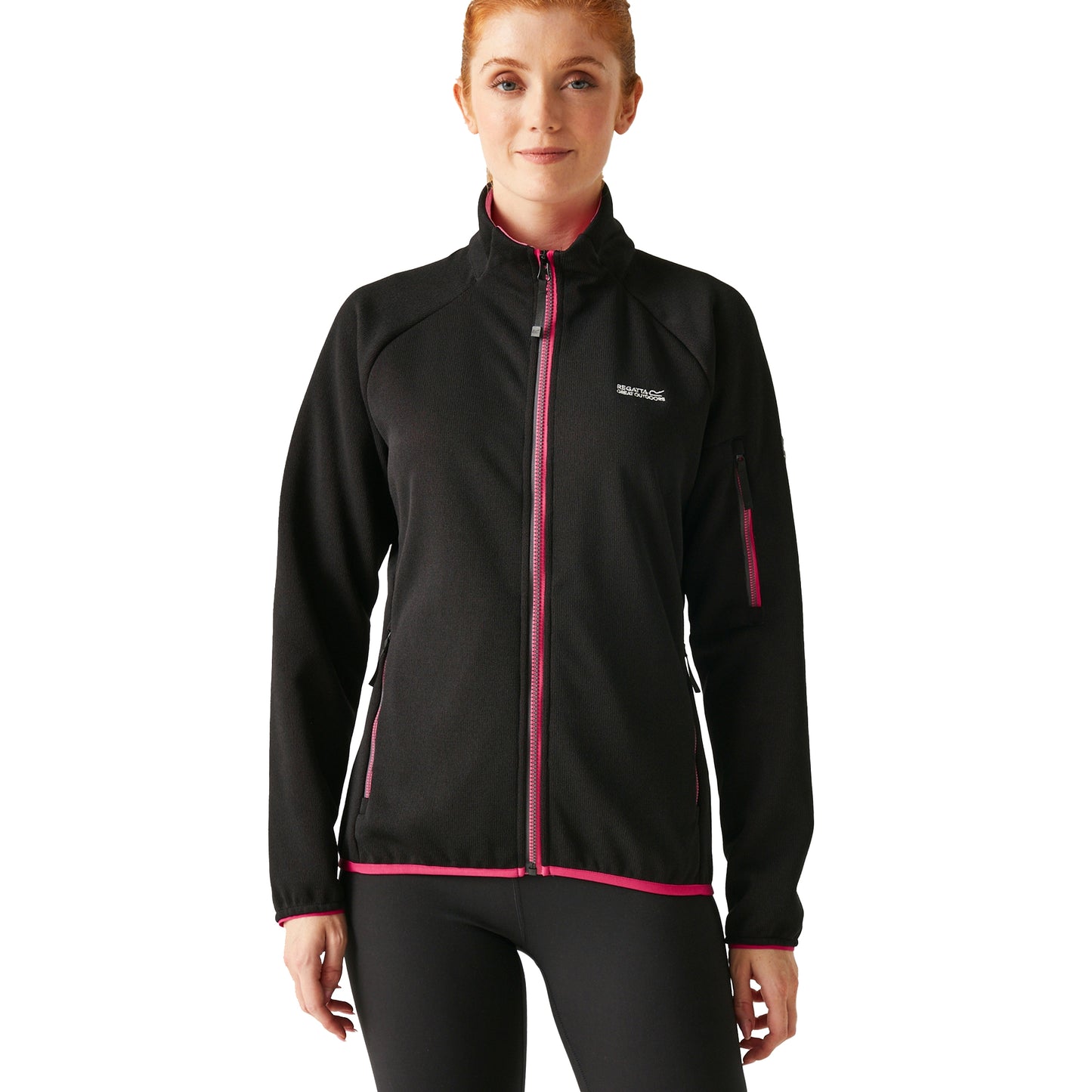 Black-Pink Potion - Lifestyle - Regatta Womens-Ladies Ravenhill Full Zip Fleece Top