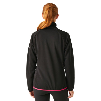 Black-Pink Potion - Pack Shot - Regatta Womens-Ladies Ravenhill Full Zip Fleece Top