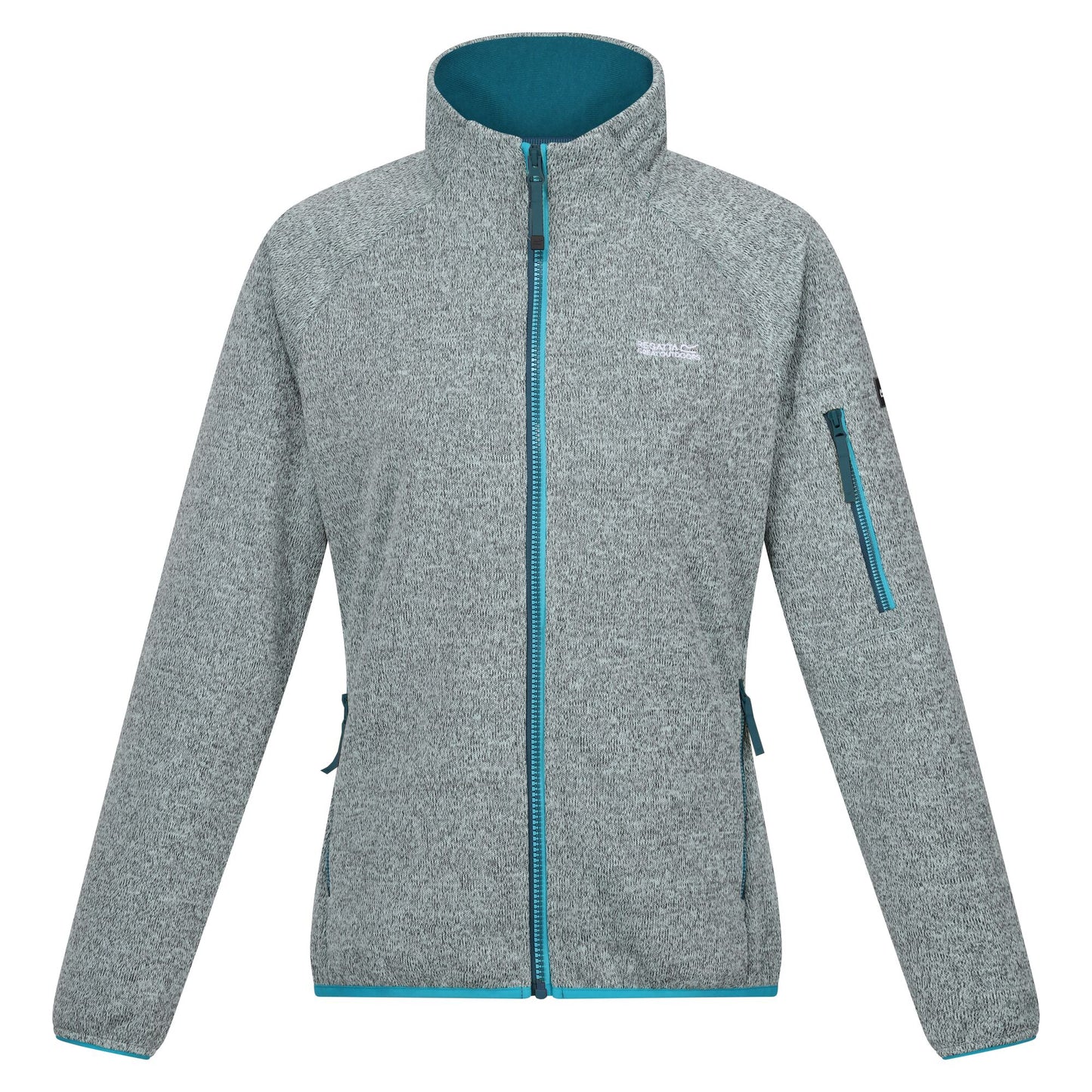 Bleached Aqua-Tahoe Blue - Front - Regatta Womens-Ladies Ravenhill Full Zip Fleece Top