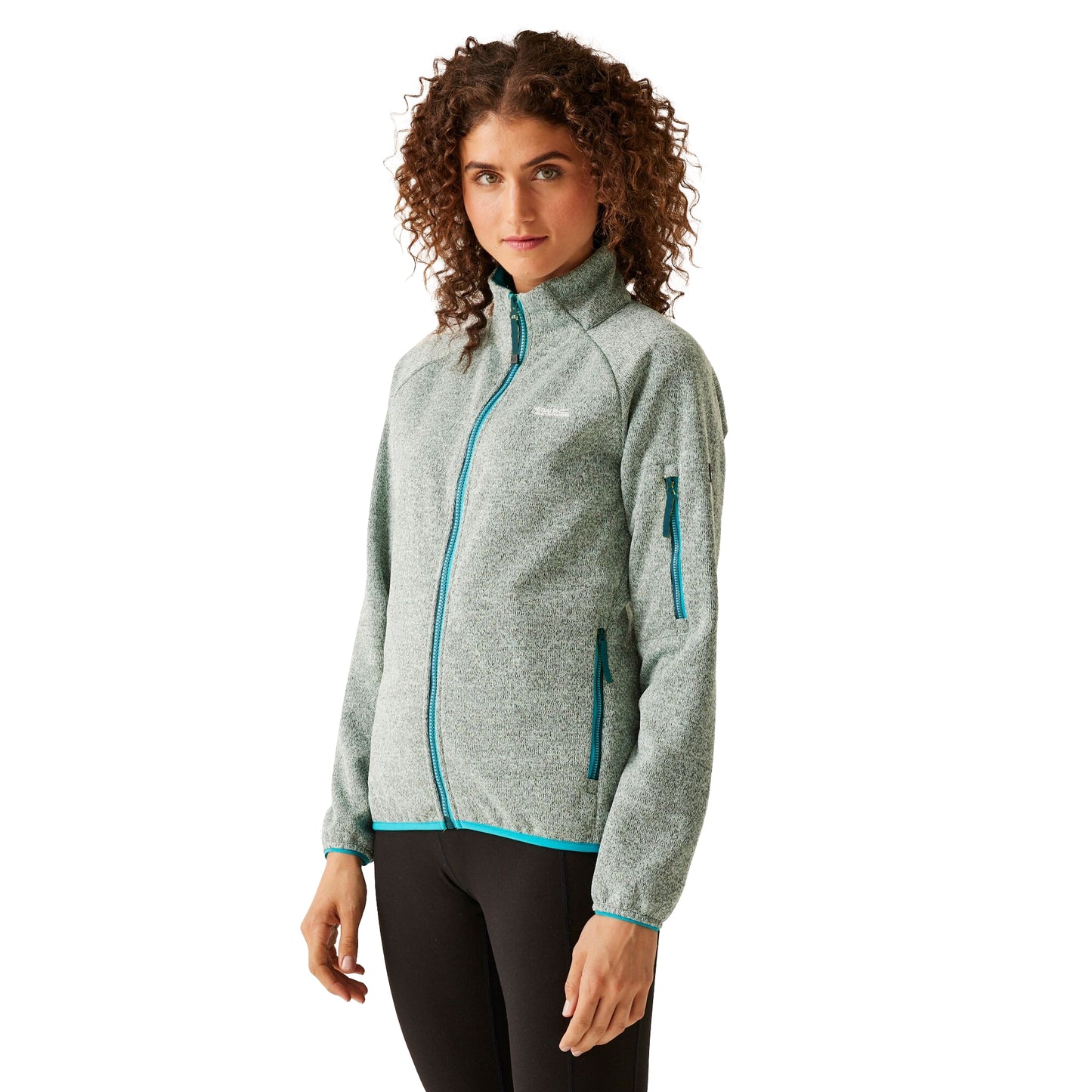 Bleached Aqua-Tahoe Blue - Lifestyle - Regatta Womens-Ladies Ravenhill Full Zip Fleece Top