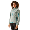 Citron Lime-Lilac Frost - Side - Regatta Womens-Ladies Ravenhill Full Zip Fleece Top