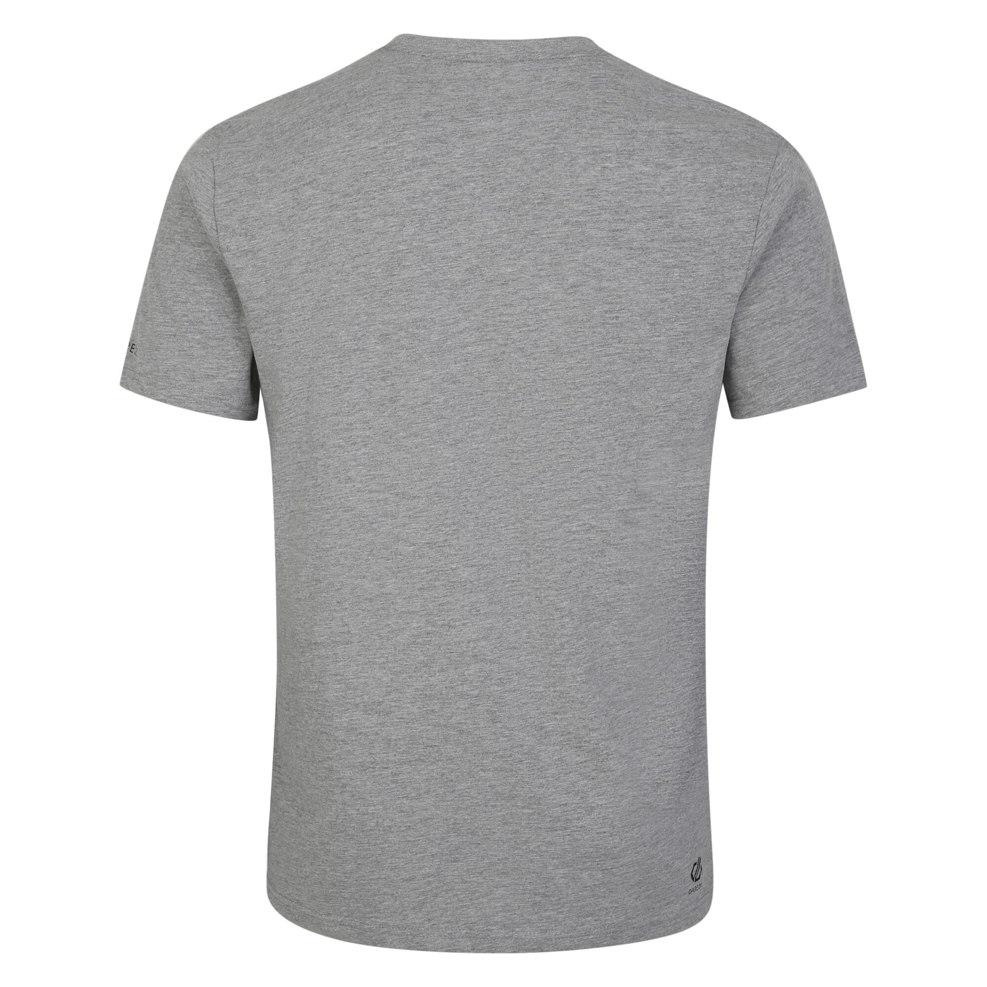 Ash Grey - Back - Dare 2B Mens Movement II Logo Marl T-Shirt