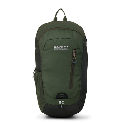 Dark Khaki-Four Leaf Clover - Front - Regatta Highton V2 20L Backpack