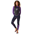 Navy-Radiant Orchid - Lifestyle - Regatta Womens-Ladies Full 3mm Thickness Wetsuit