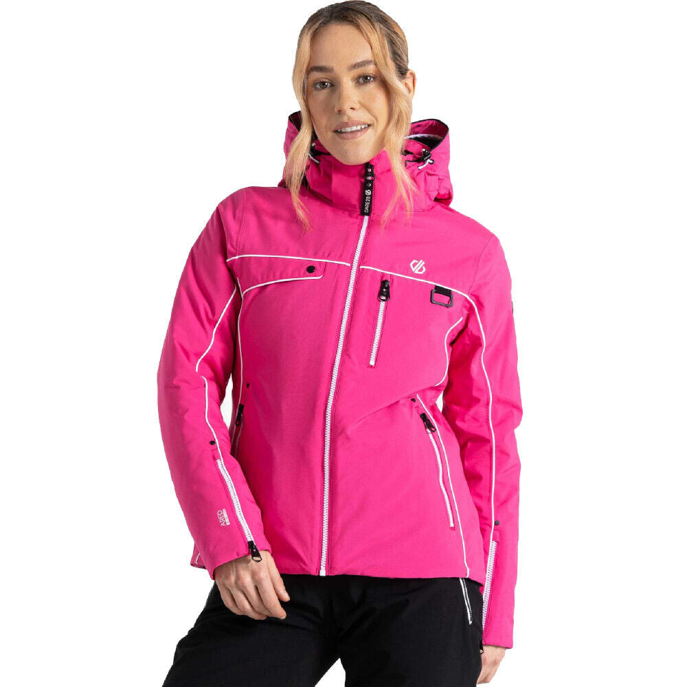 Pure Pink - Side - Dare 2B Womens-Ladies Line Ski Jacket