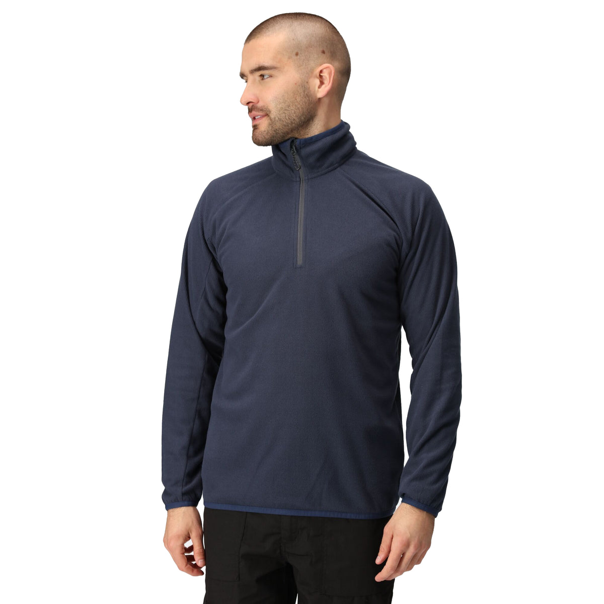 Navy-Seal Grey - Side - Regatta Professional Mens Half Zip Fleece Top