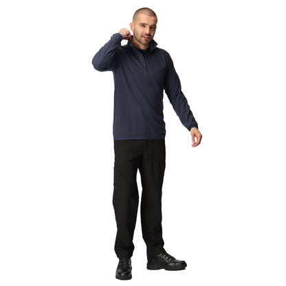 Navy-Seal Grey - Pack Shot - Regatta Professional Mens Half Zip Fleece Top