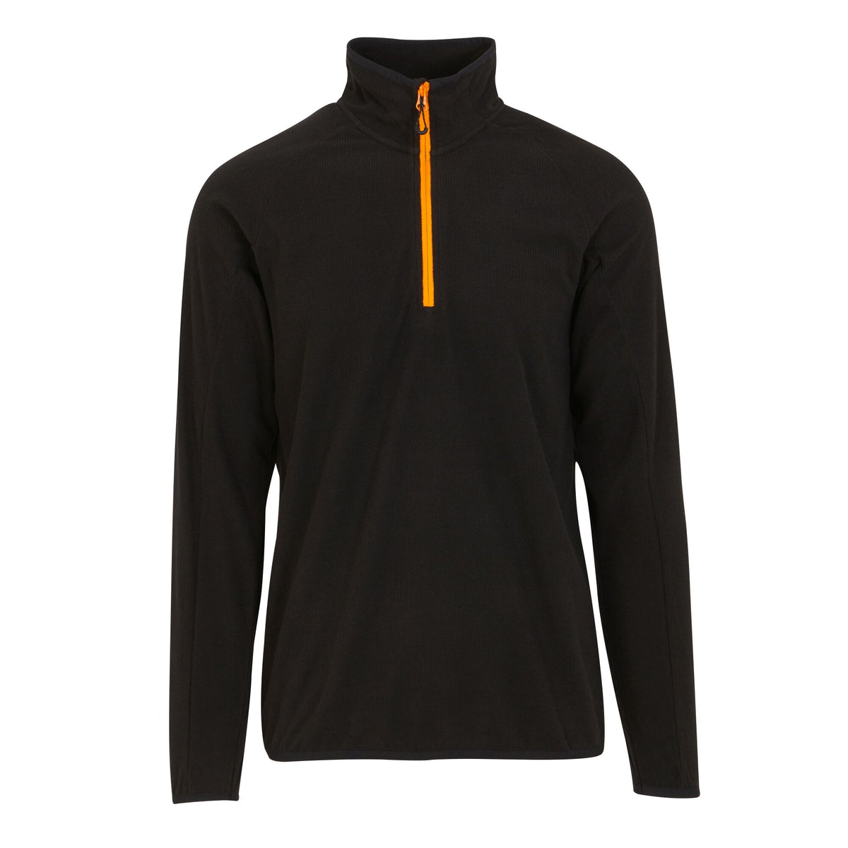 Black-Orange Pop - Front - Regatta Professional Mens Half Zip Fleece Top