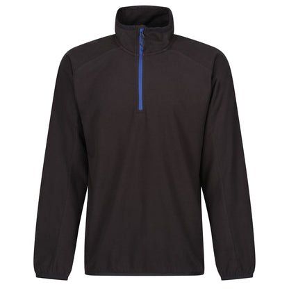 Black-New Royal - Front - Regatta Professional Mens Half Zip Fleece Top