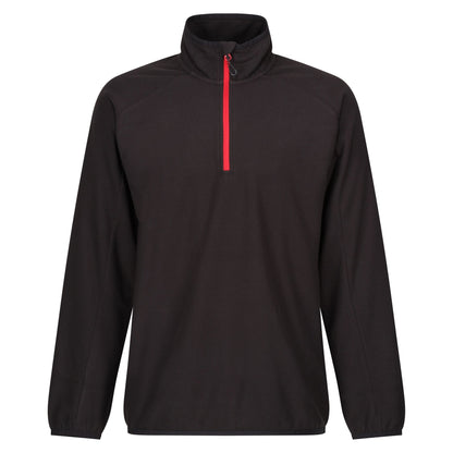 Black-Classic Red - Front - Regatta Professional Mens Half Zip Fleece Top