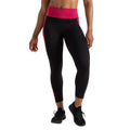 Black-Berry Pink - Front - Dare 2B Womens-Ladies Move II Contrast Detail Leggings