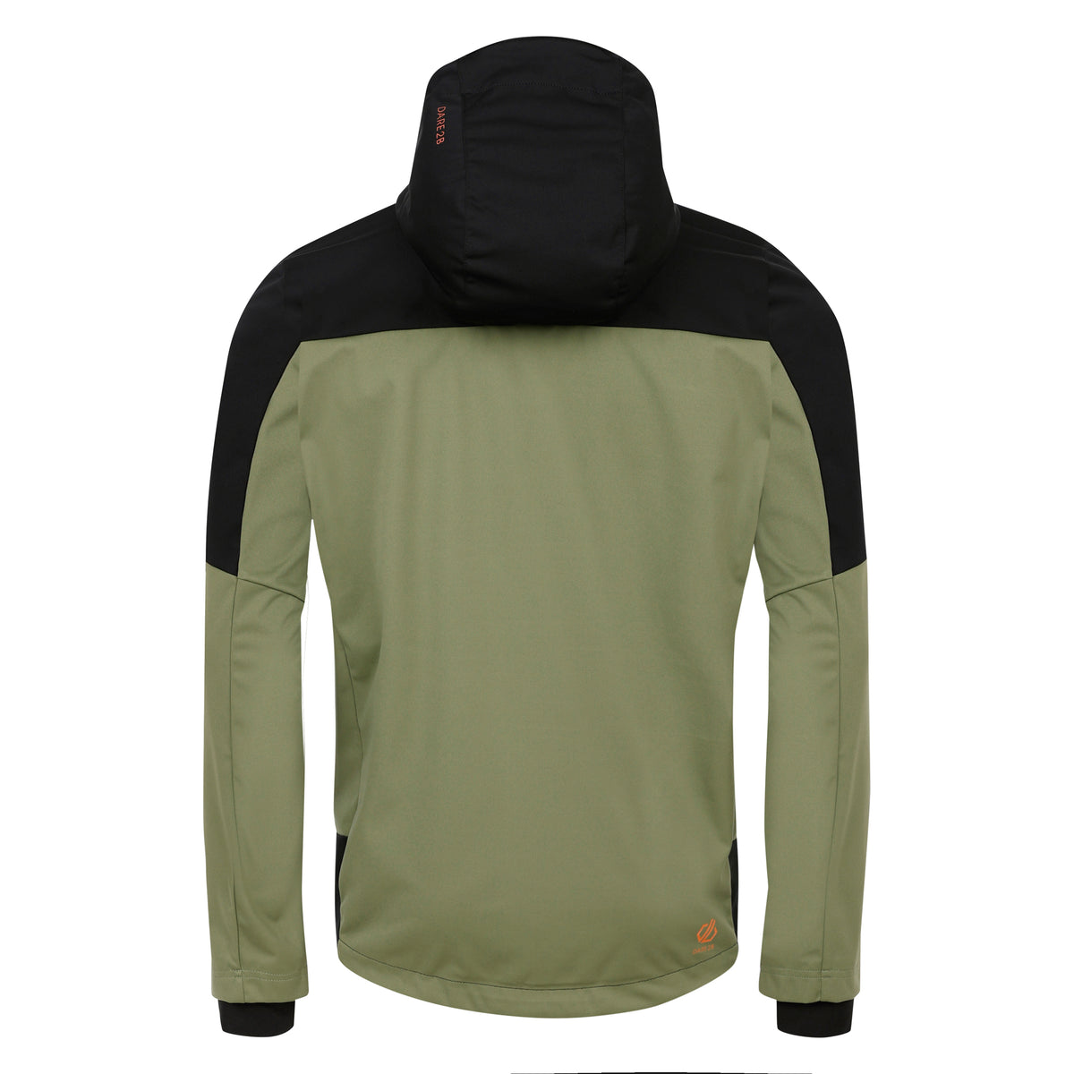 Olivine Green-Black - Back - Dare 2B Mens Mountaineer Soft Shell Jacket