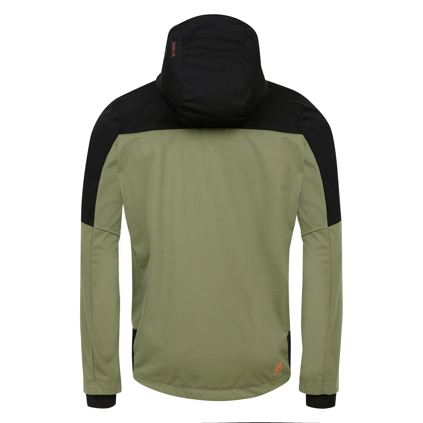 Olivine Green-Black - Back - Dare 2B Mens Mountaineer Soft Shell Jacket