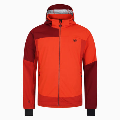 Tuscan Red-Cinnamon - Front - Dare 2B Mens Mountaineer Soft Shell Jacket