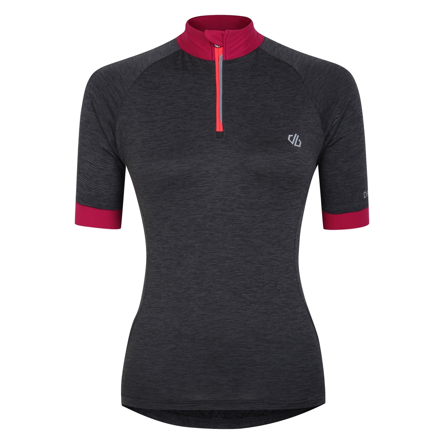 Black Marl - Front - Dare 2B Womens-Ladies Pedal Through It II Jersey