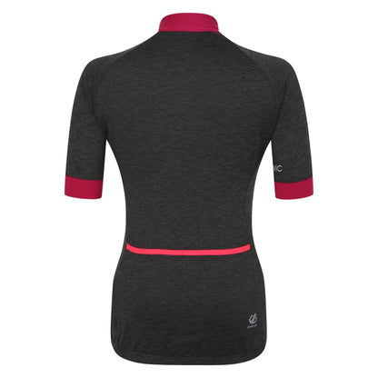 Black Marl - Back - Dare 2B Womens-Ladies Pedal Through It II Jersey