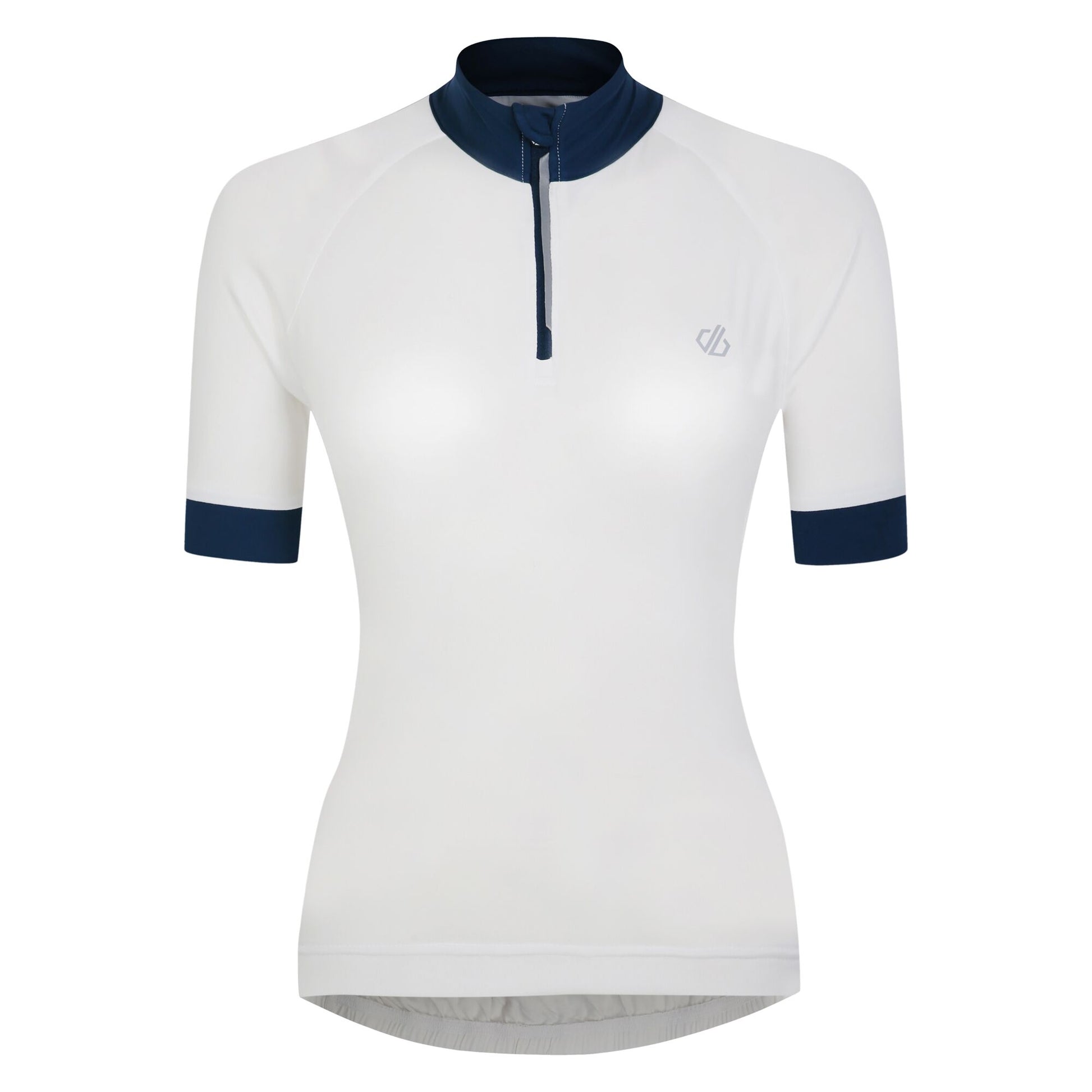 White - Front - Dare 2B Womens-Ladies Pedal Through It II Jersey
