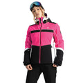 Pure Pink-Black - Lifestyle - Dare 2B Womens-Ladies Vitilised Ski Jacket