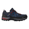 Navy-Rio Red - Side - Regatta Mens Samaris III Low Walking Shoes