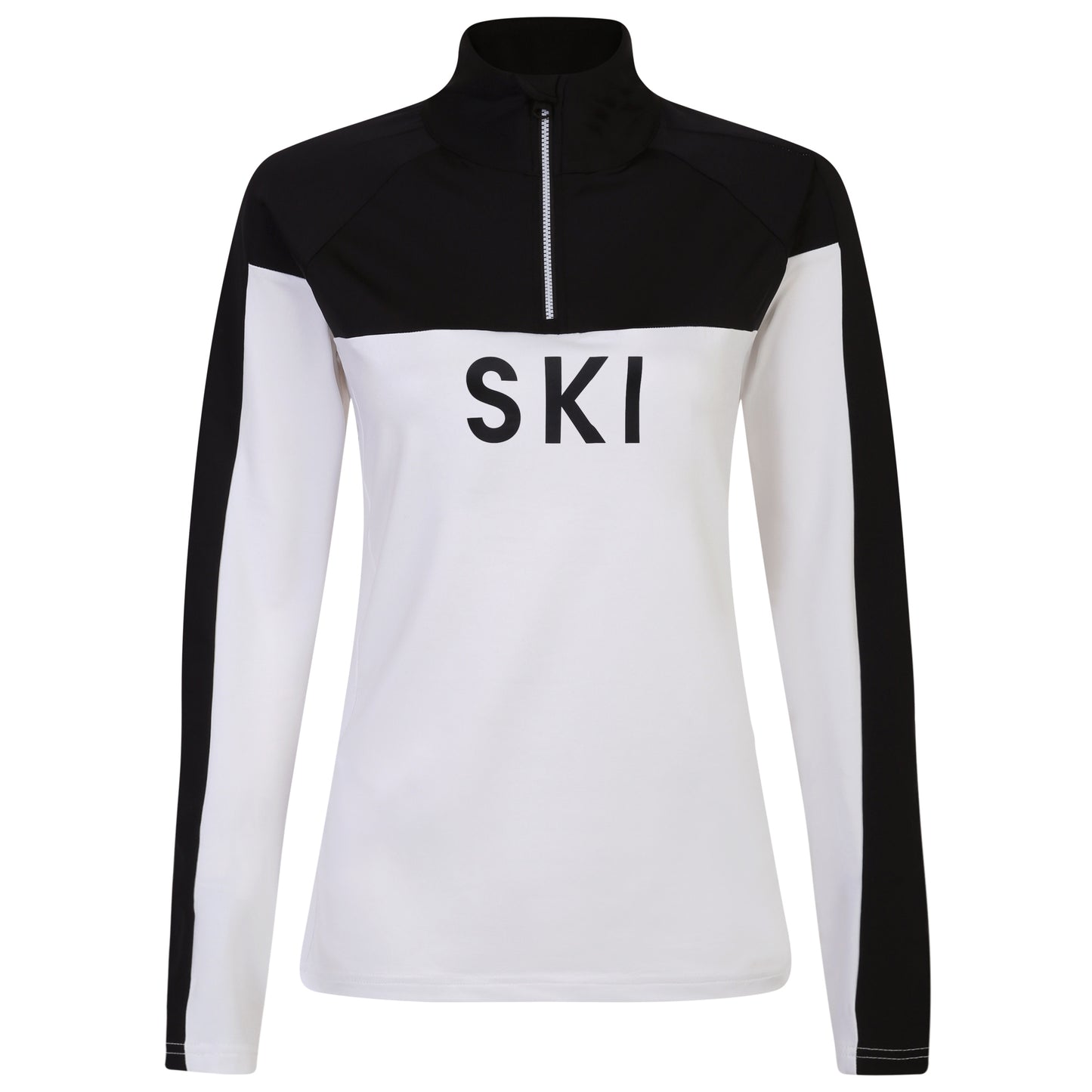 White-Black - Front - Dare 2B Womens-Ladies Powder Core Stretch Midlayer