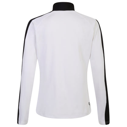 White-Black - Back - Dare 2B Womens-Ladies Powder Core Stretch Midlayer