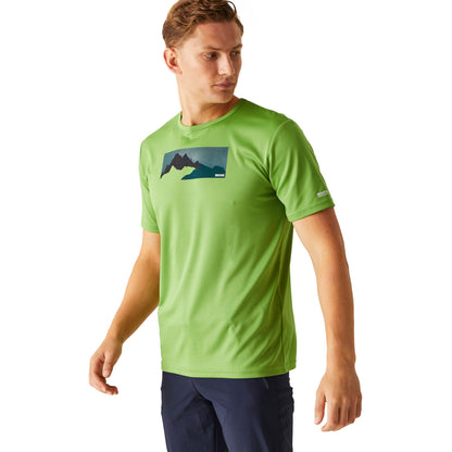 Piquant Green - Lifestyle - Regatta Mens Fingal VIII Graphic Print T-Shirt