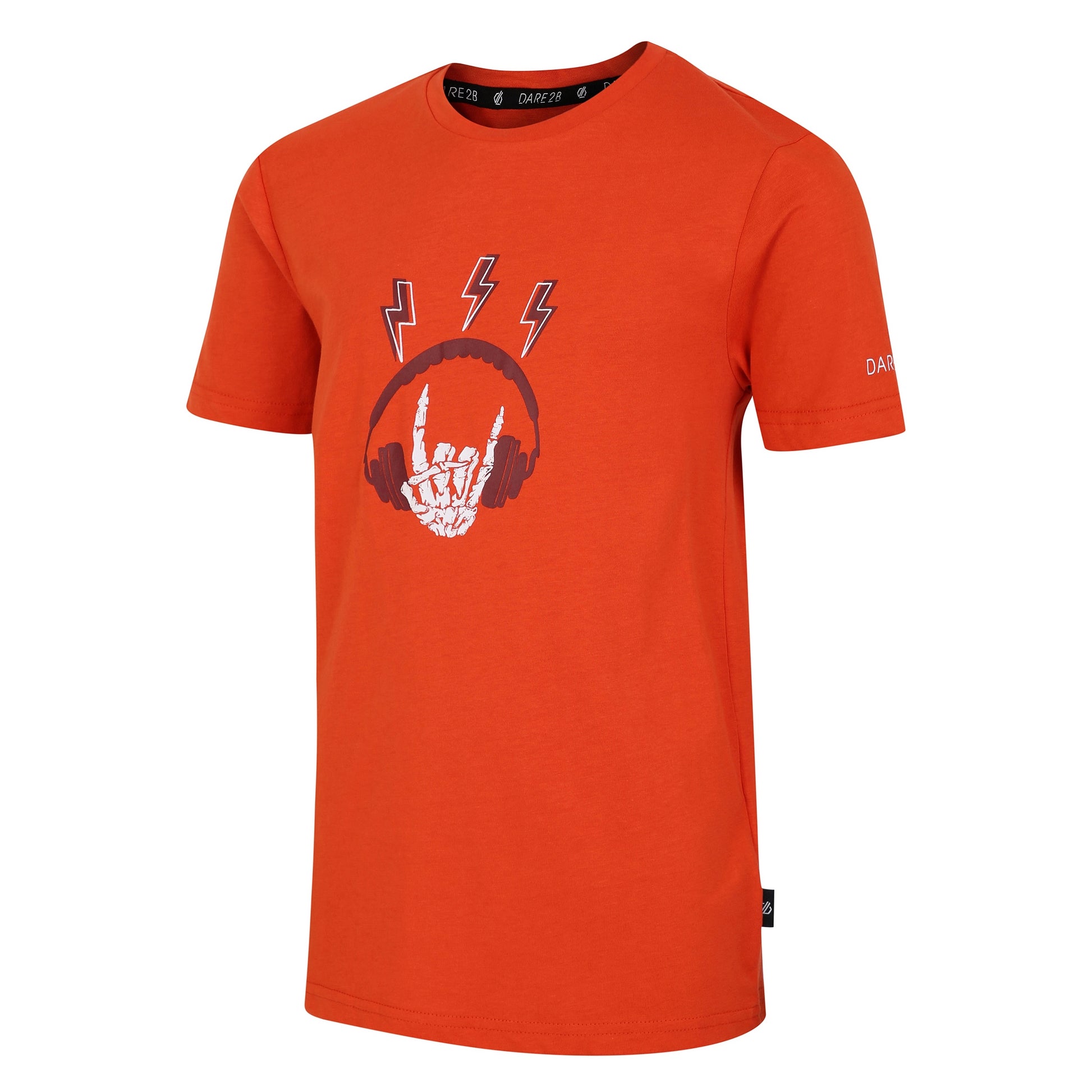 Cinnamon - Side - Dare 2B Childrens-Kids Trailblazer II Skeleton Hand T-Shirt