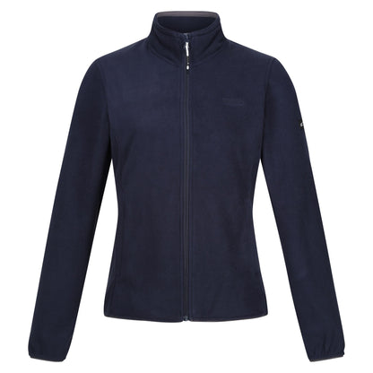 Navy - Front - Regatta Womens-Ladies Clemence IV Full Zip Fleece