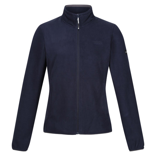 Navy - Front - Regatta Womens-Ladies Clemence IV Full Zip Fleece
