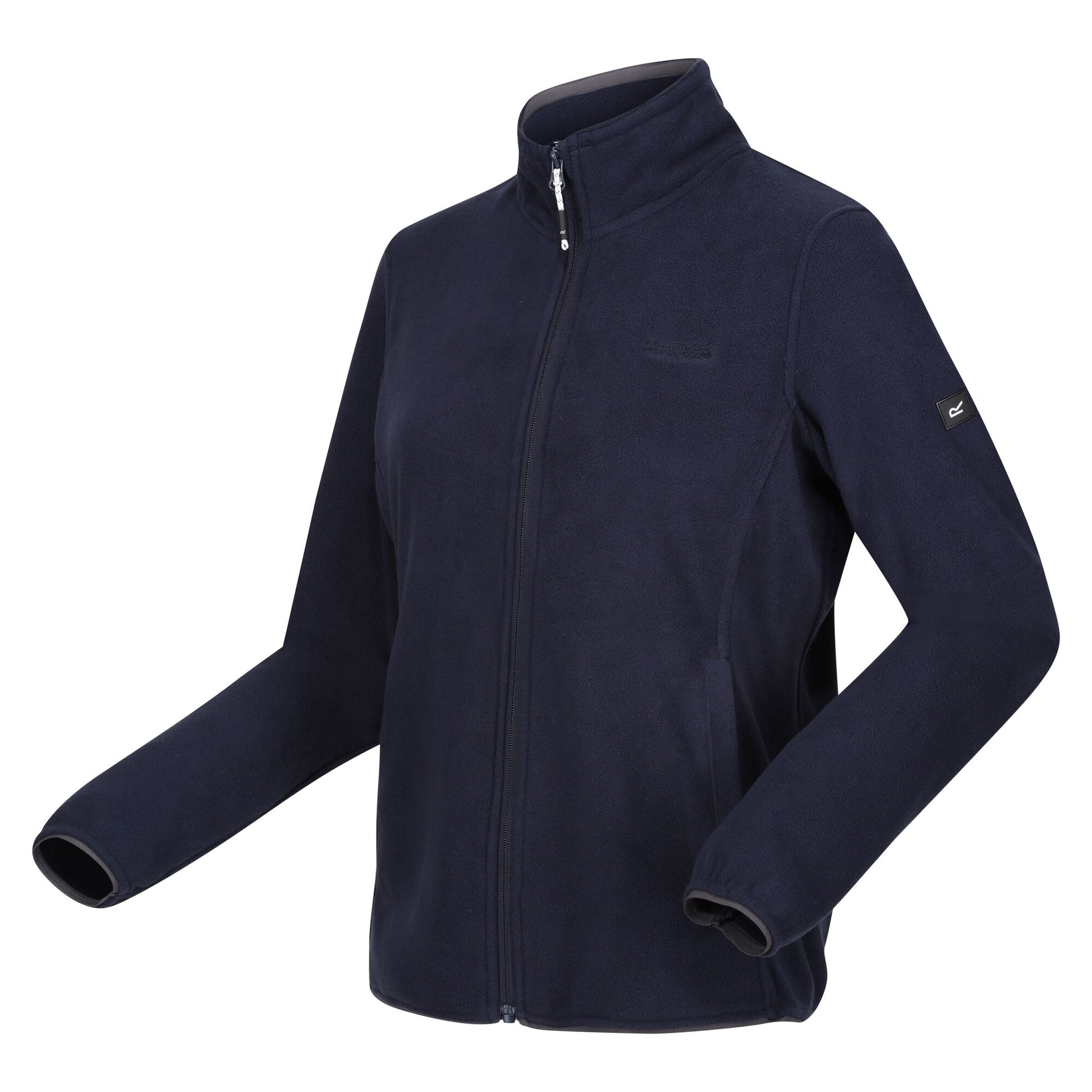 Navy - Side - Regatta Womens-Ladies Clemence IV Full Zip Fleece