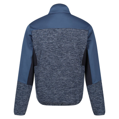 Moonlight Denim-Moonlight Denim Marl - Back - Regatta Mens Coladane VI Marl Full Zip Fleece Jacket