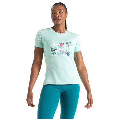 Mint Green - Lifestyle - Dare 2B Womens-Ladies Tranquility II Floral T-Shirt