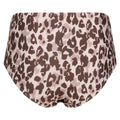 Brown-Beige - Back - Regatta Womens-Ladies Paloma Leopard Print Swim Briefs