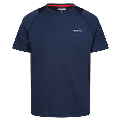 Blue-Navy - Front - Regatta Mens Virda IV T-Shirt