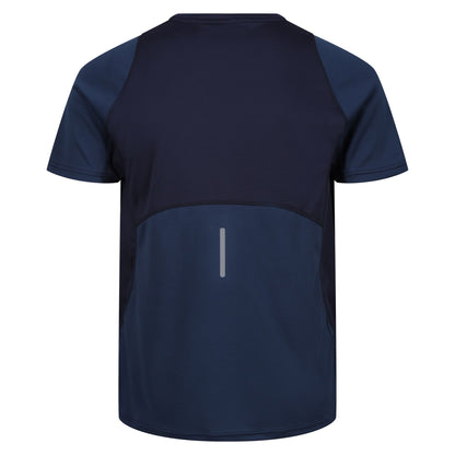 Blue-Navy - Back - Regatta Mens Virda IV T-Shirt