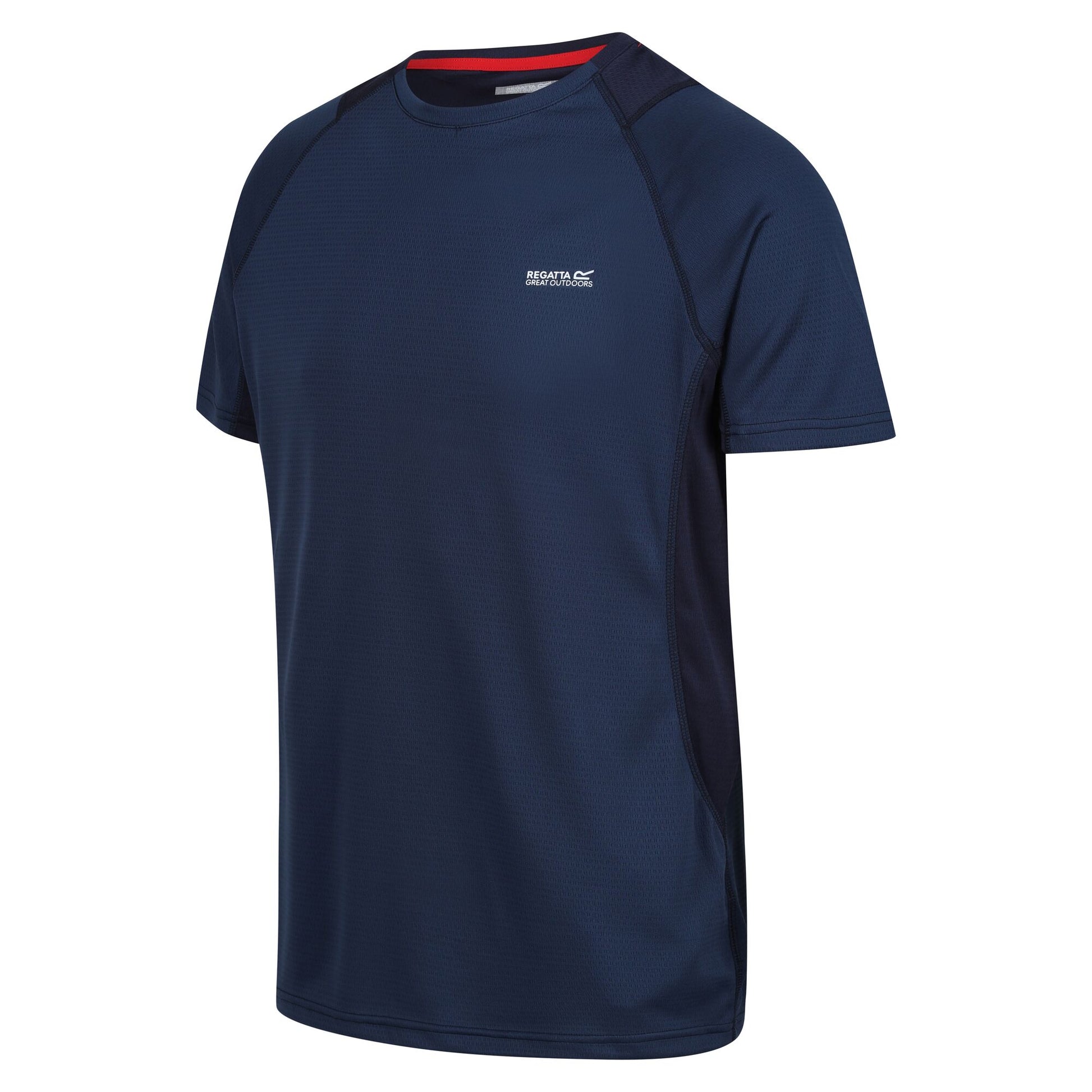 Blue-Navy - Side - Regatta Mens Virda IV T-Shirt