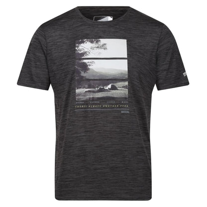 Seal Grey Marl - Front - Regatta Mens Fingal VII Quick Dry Breathable T-Shirt