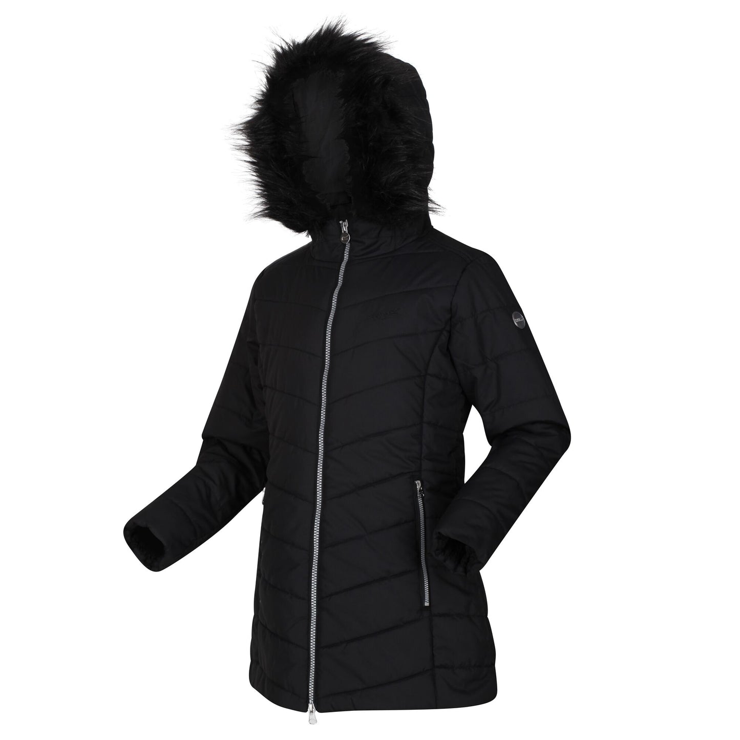 Black - Side - Regatta Childrens-Kids Fabrizia Padded Jacket