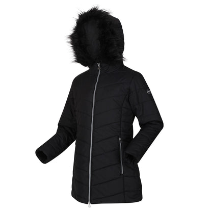Black - Side - Regatta Childrens-Kids Fabrizia Padded Jacket