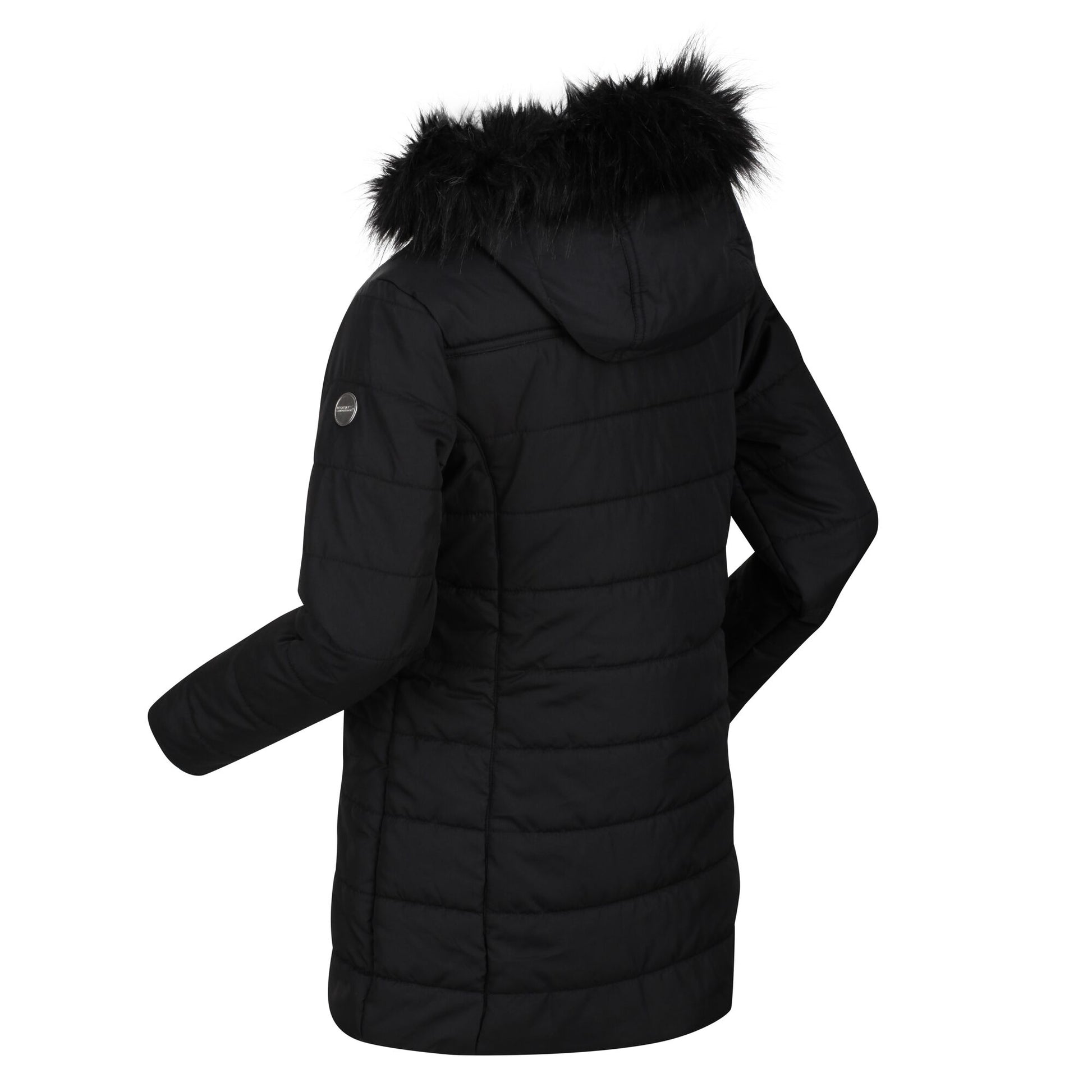 Black - Lifestyle - Regatta Childrens-Kids Fabrizia Padded Jacket