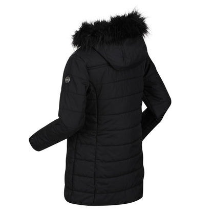 Black - Lifestyle - Regatta Childrens-Kids Fabrizia Padded Jacket