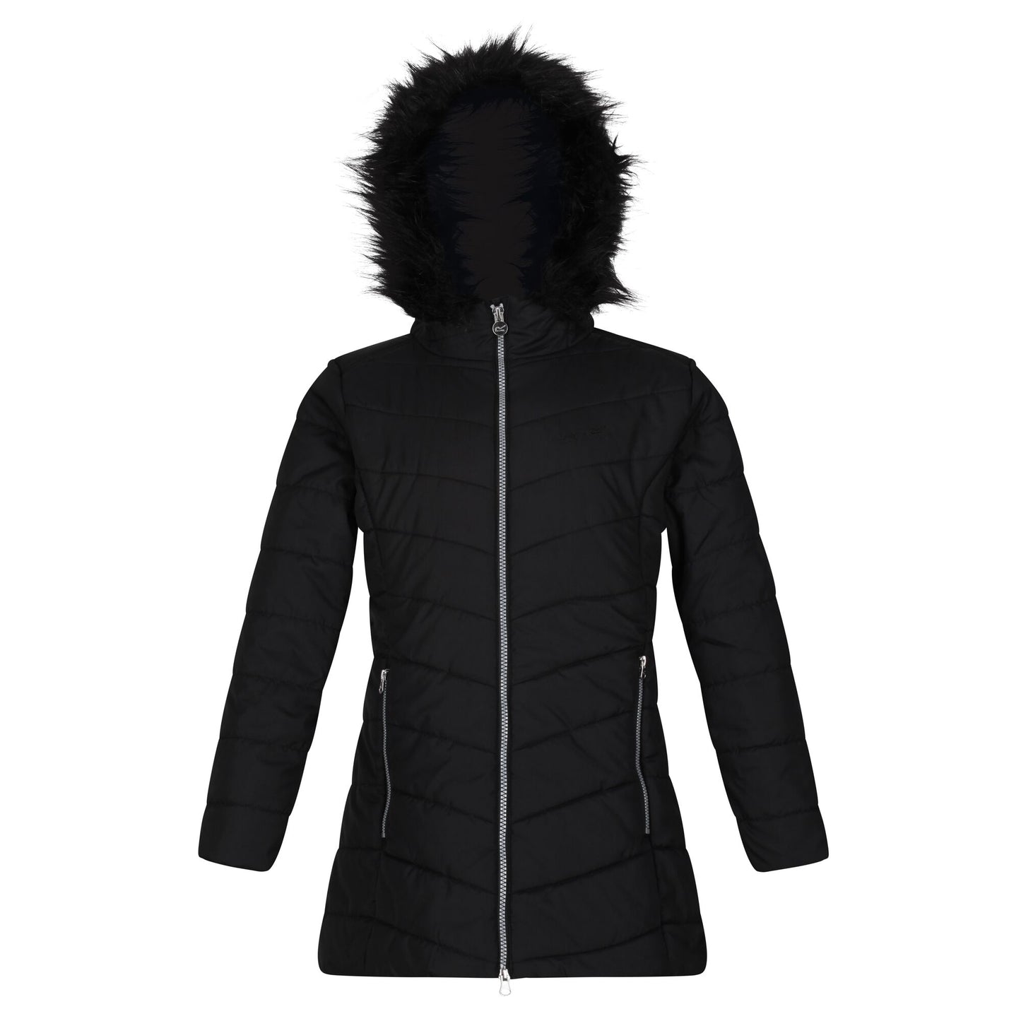 Black - Front - Regatta Childrens-Kids Fabrizia Padded Jacket