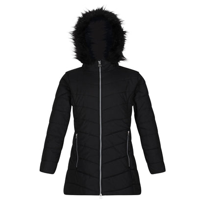 Black - Front - Regatta Childrens-Kids Fabrizia Padded Jacket