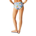 Blue - Pack Shot - Regatta Womens-Ladies Paloma Abstract Floral Swim Briefs