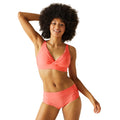 Shell Pink - Lifestyle - Regatta Womens-Ladies Paloma Plain Bikini Top
